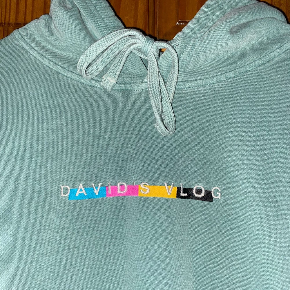 Teal David’s Vlog Sweater